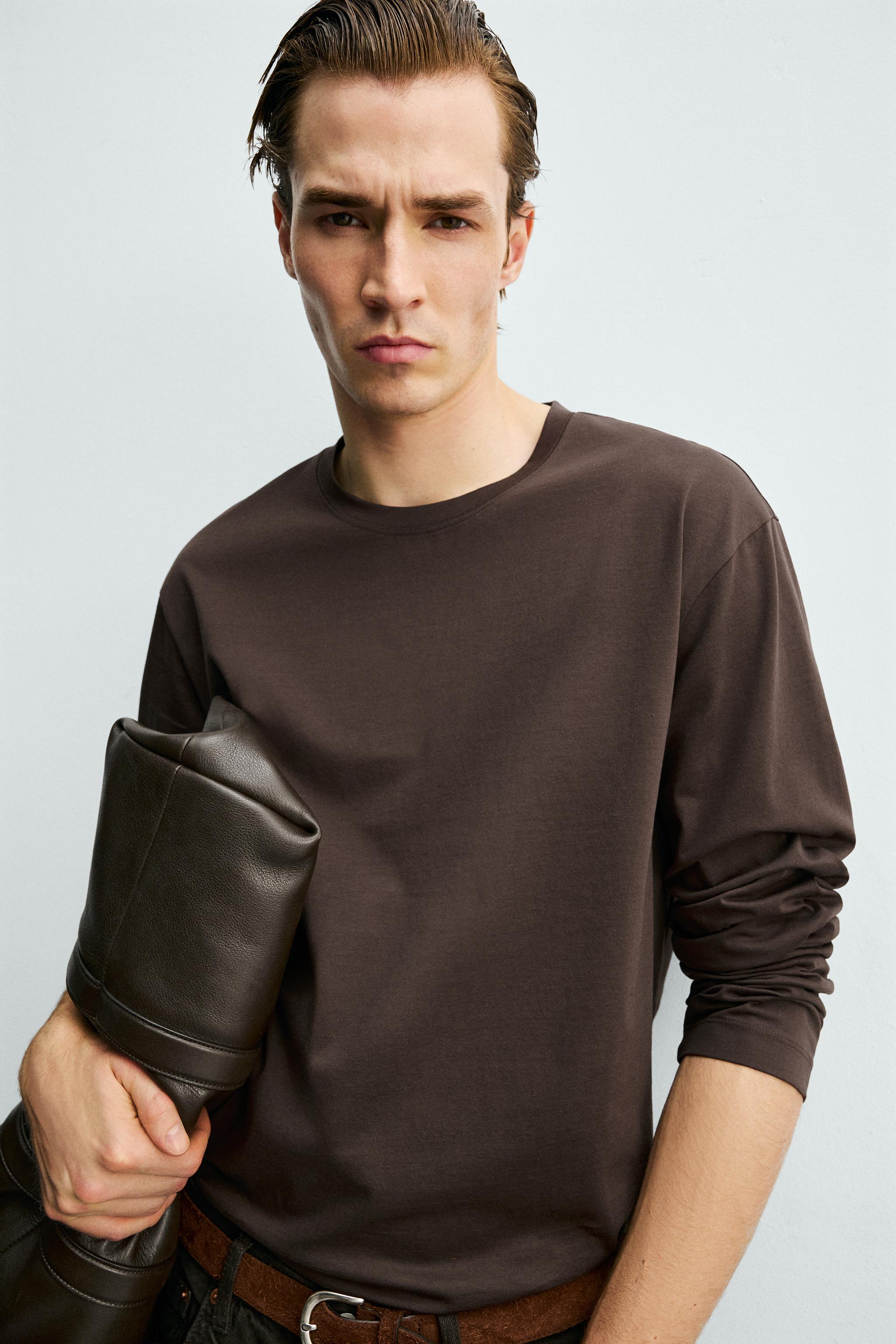 MERCERIZED LONG SLEEVE T-SHIRT